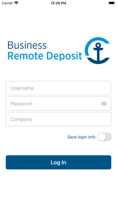 Camden Business Deposit Screenshot