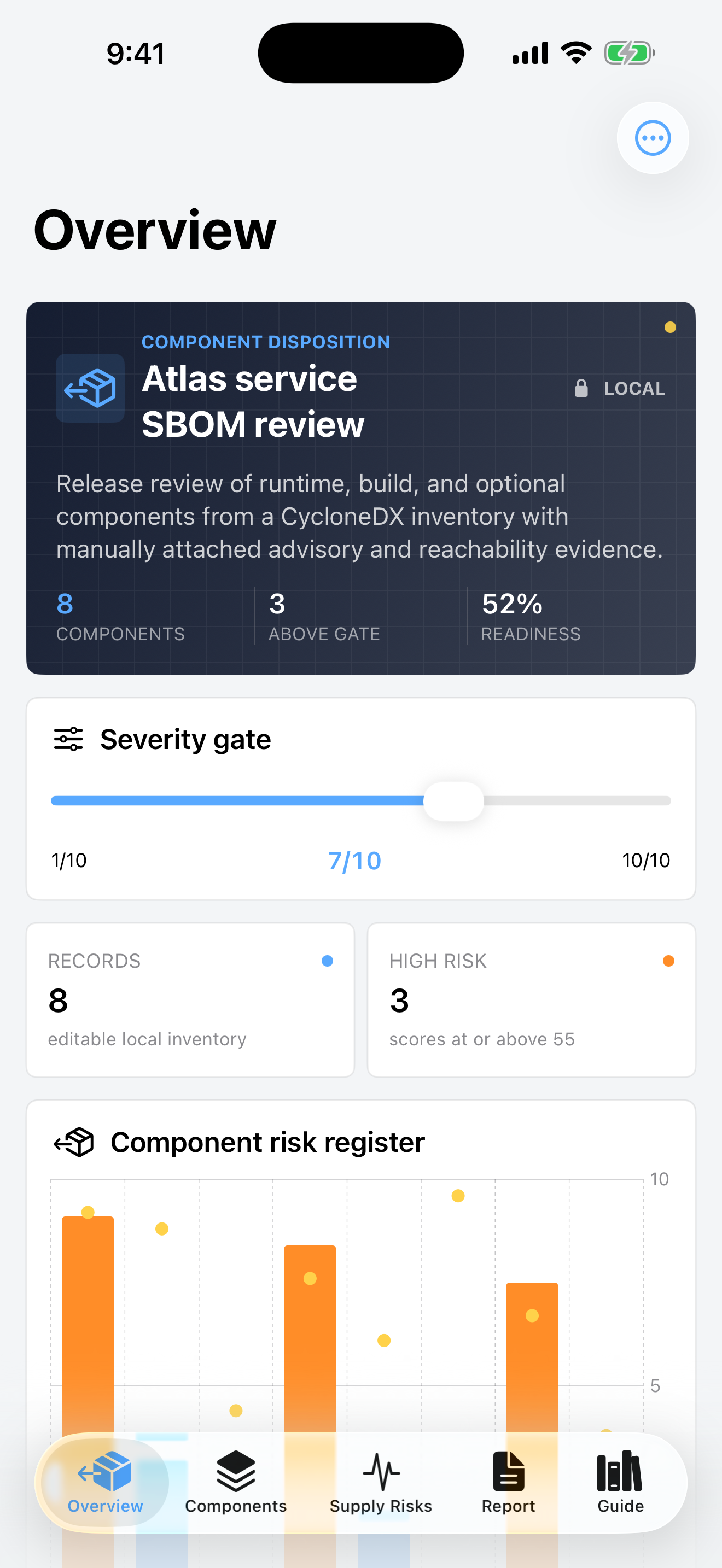 Dependquarry: SBOM Review screenshot 1 of 4