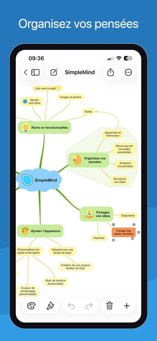 Screenshot #1 pour SimpleMind - Mind Mapping
