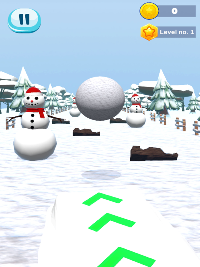 Snowball Rolling Running Game