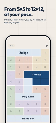 Zellige — Suguru Logic Puzzle Screenshot 7 of 7