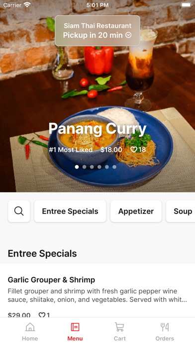 Siam Thai Restaurant app screenshot 2