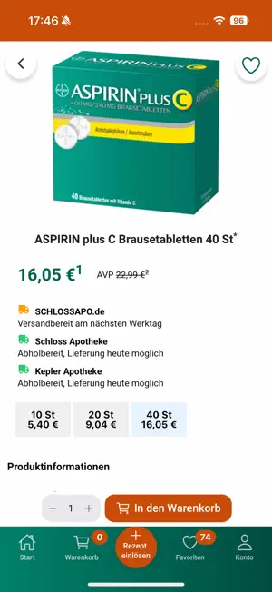 Schlossapo.de screenshot 3