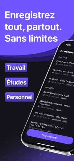 Capture d'écran de Annotime: Note Intelligente IA sur iPhone 1