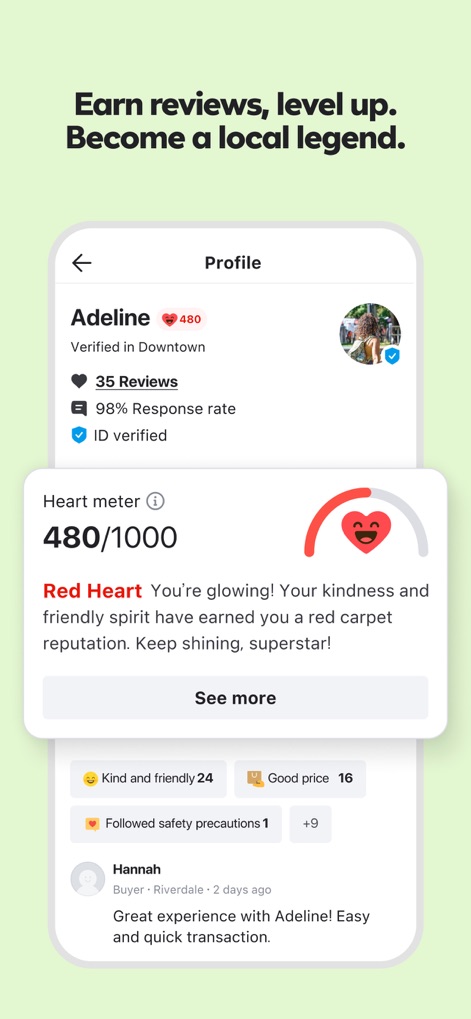 Karrot - Buy & sell locally - Community Trust Profile