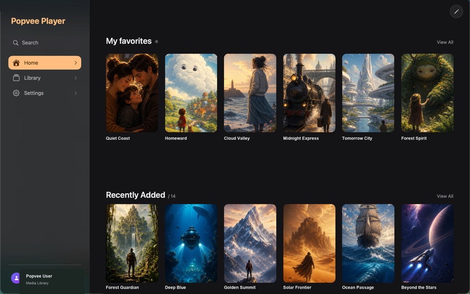 #1. Popvee: AI Media Player (macOS) By: LUCKY DAYS CO., LTD