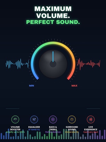 Volume Booster: Bass EQ ipad screenshot 2