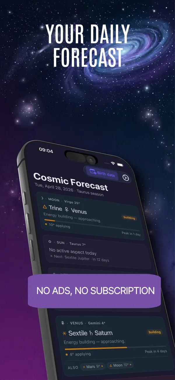 Screenshot #1 pour Cosmic Forecast Daily