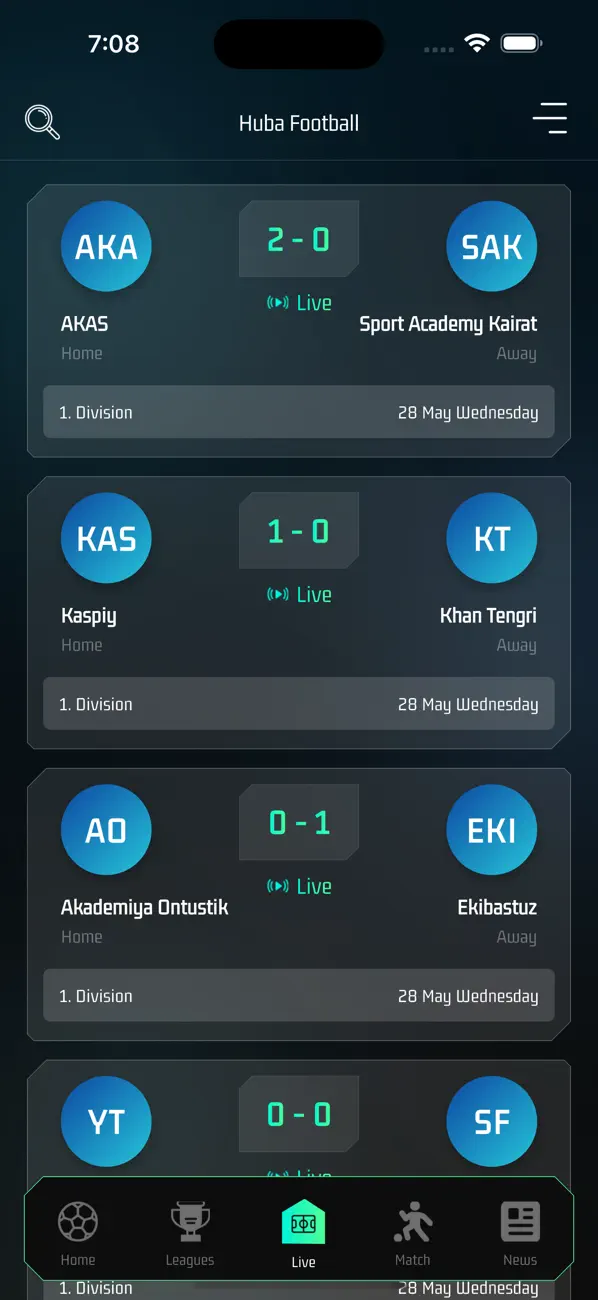 Huba Football screenshot 3
