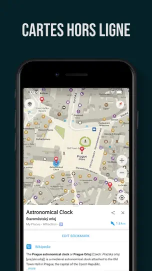 Capture d'écran de Organic Maps – GPS Hors Ligne sur iPhone 1