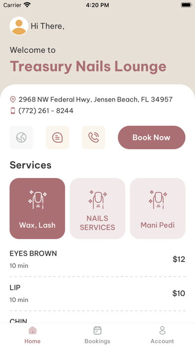 Treasury Nails Lounge Screenshot