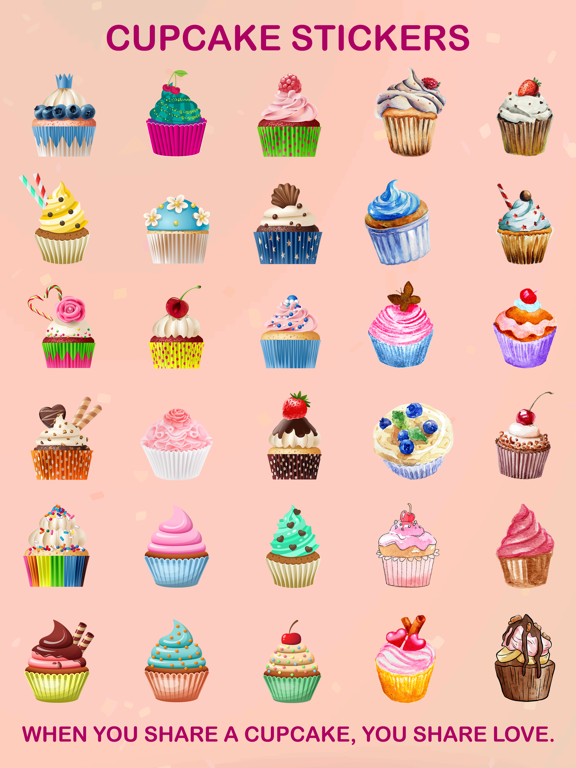 Screenshot #4 pour Cupcake Stickers!