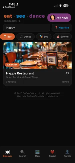 EatSeeDance screenshot 4