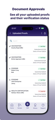 EventPass by EquiTrace iPhone screenshot