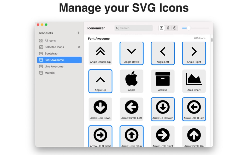 #1. Iconomizer (macOS) di: Cocoawerks