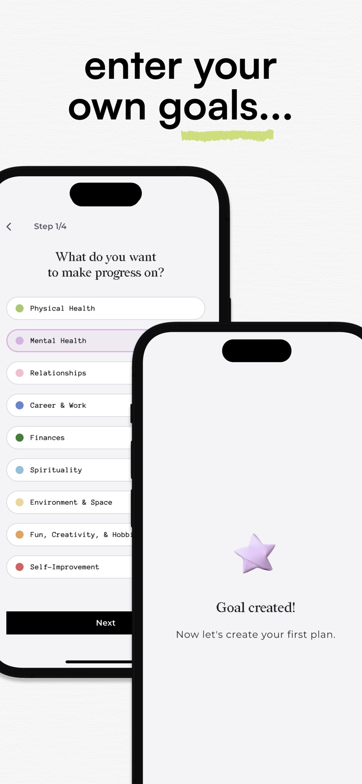 Achievable: Daily Goal Coach iphone screenshot 3