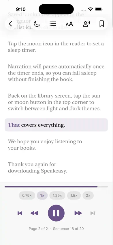 Speakeasy: PDF Read Aloud screenshot 3