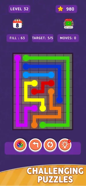 Two Color Dots: Connect Puzzle screenshot 2