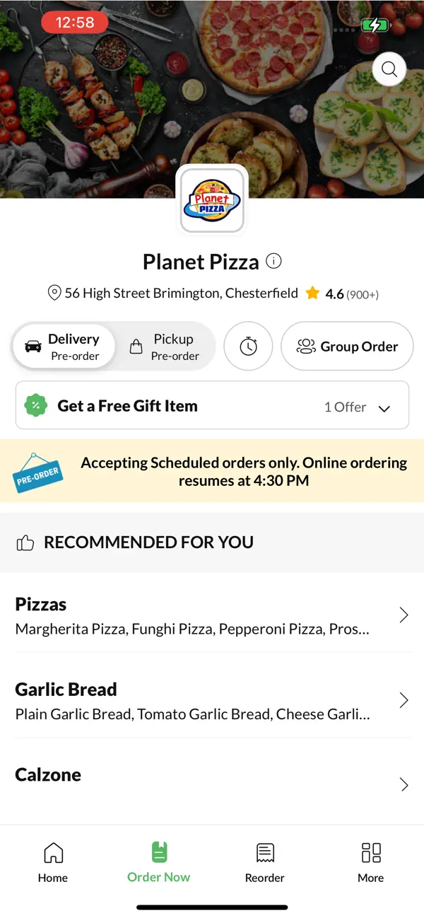 Screenshot #2 pour Planet Pizza Chesterfield