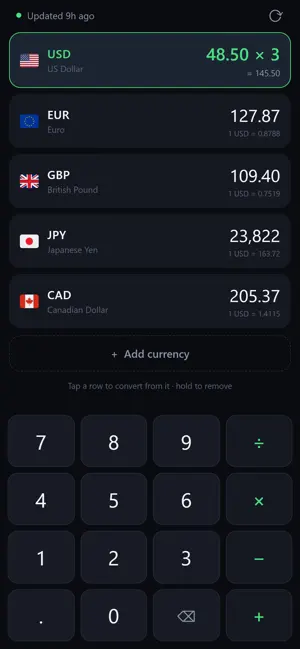 Currency Converter — Rates screenshot 2