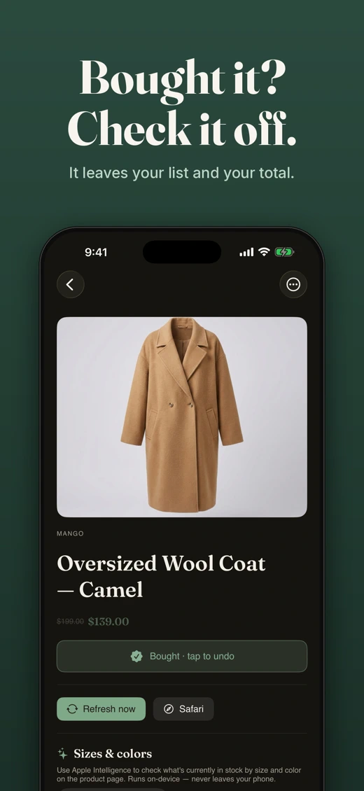 ForLater: AI Shopping Wishlist screenshot 7