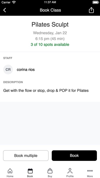 Hot Body Pilates iPhone screenshot 3 - Health & Fitness app