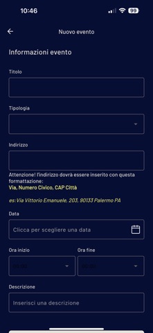Eventi X Te screenshot