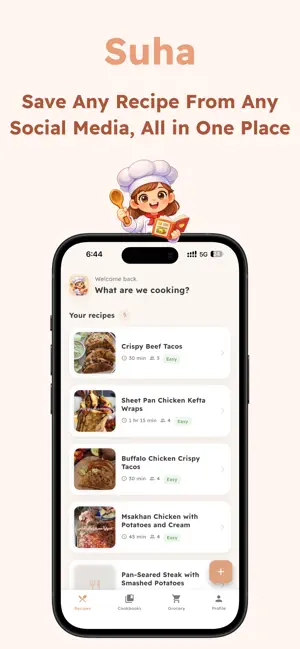 Suha: AI Recipes Organizer screenshot 1