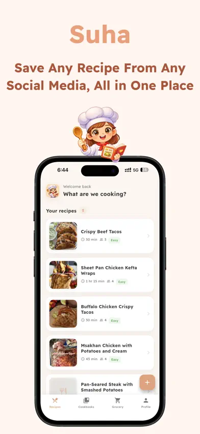 Suha: AI Recipes Organizer screenshot 1