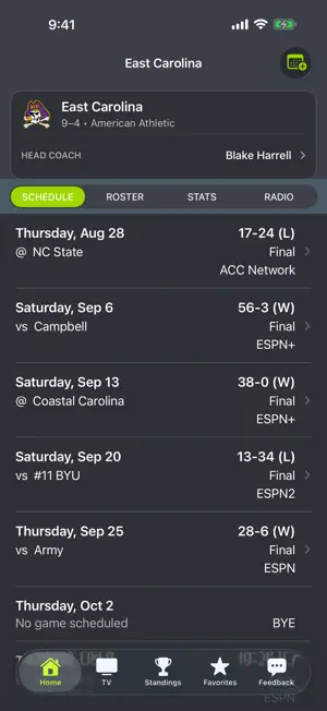 East Carolina Football App screenshot 1