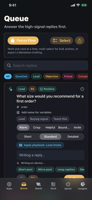 Reply Rake Screenshot 2 of 5