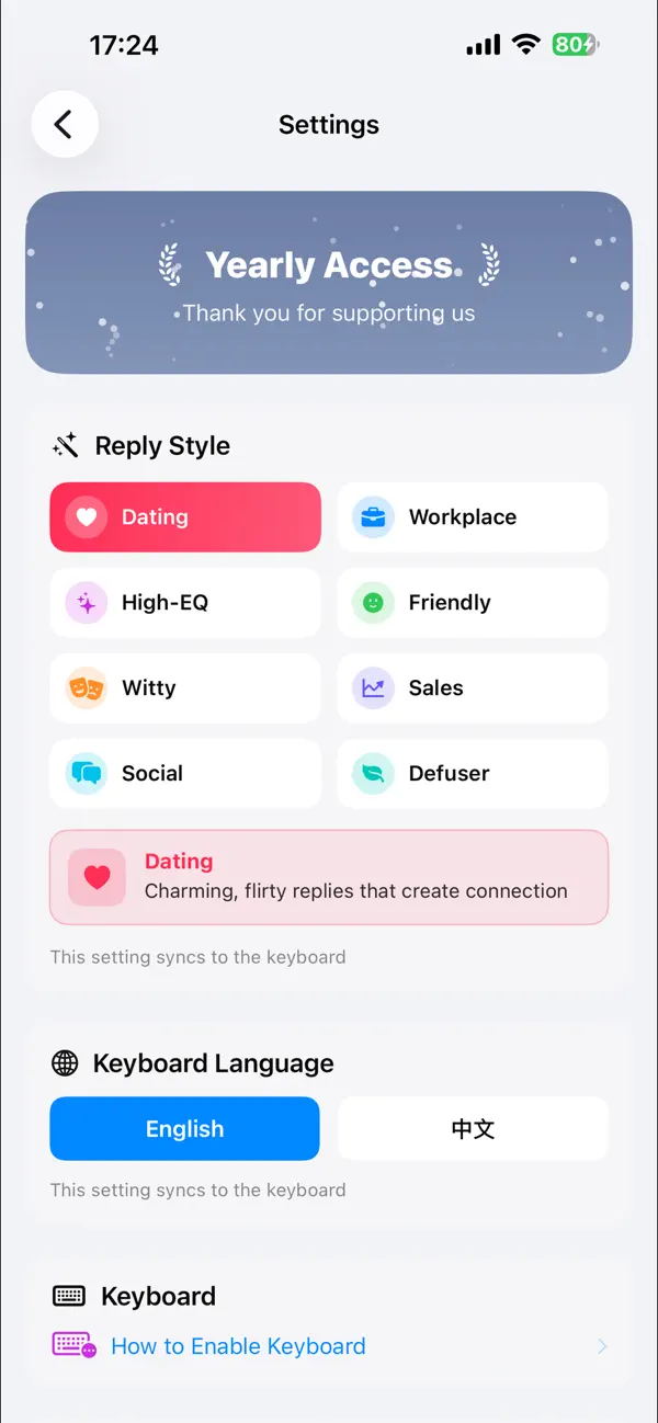 Screenshot #2 pour AI Reply Keyboard