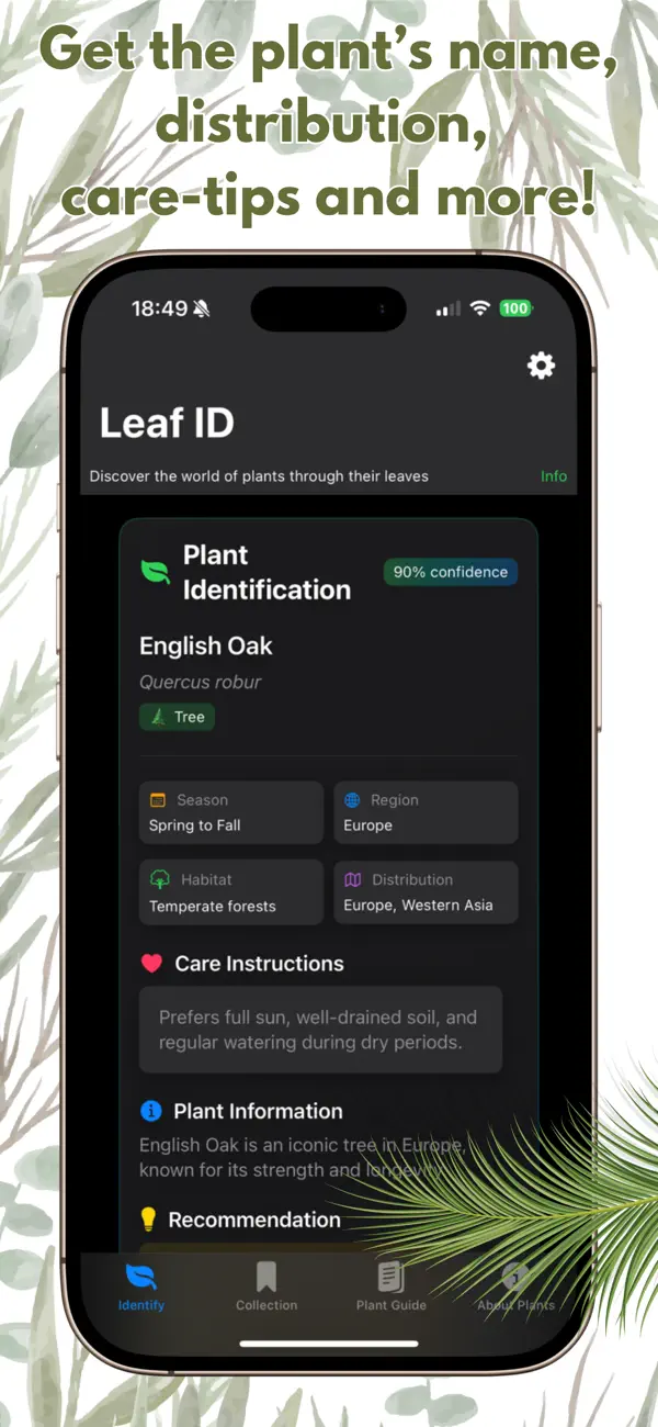 #2. Leaf Identifier: AI Scanner (iOS) Göre: Angel App Publishing Ltd.