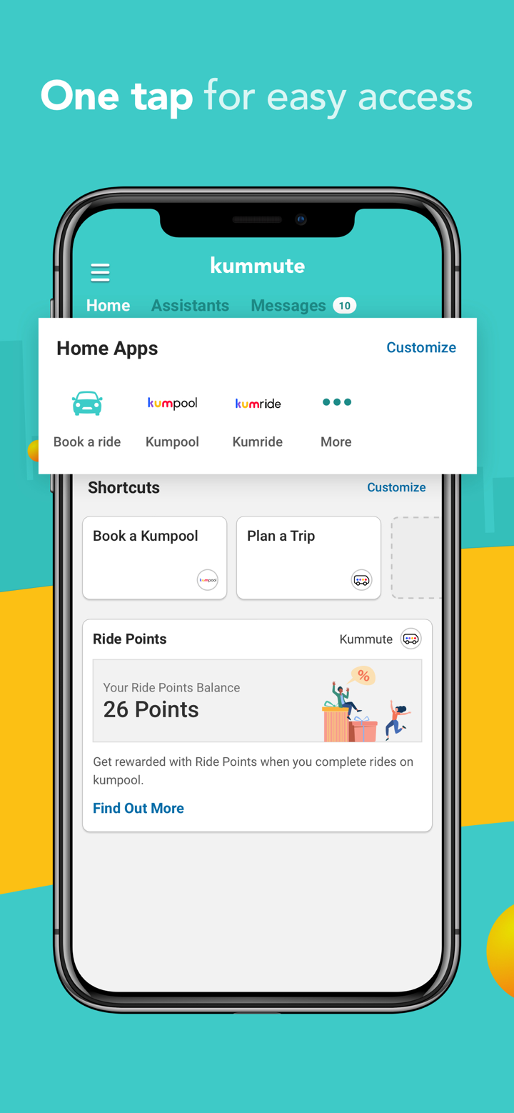 Kummute - Ride-pooling app screenshot 3