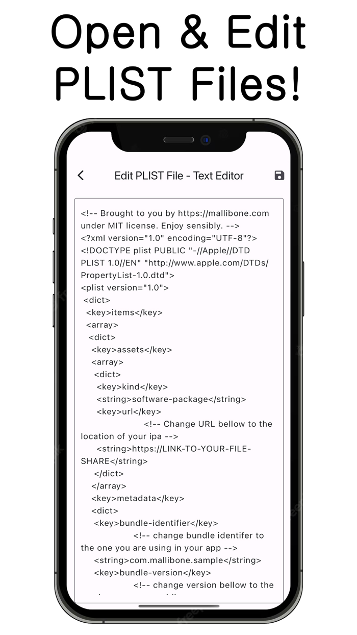 PLIST Editor Reader