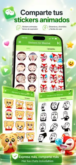 Captura de pantalla de Stickers Para WeChat en iPhone 3