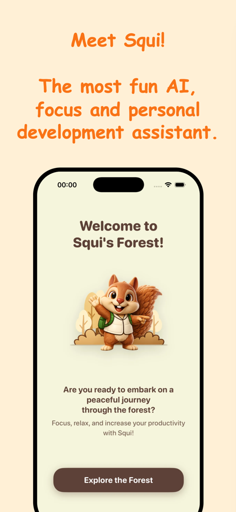 squi - ai focus friend & timer screenshot 1
