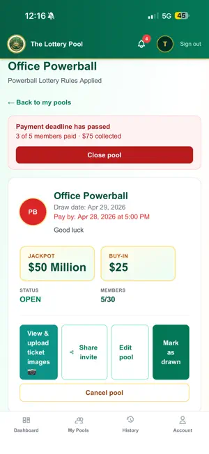 The Lottery Pool screenshot 2