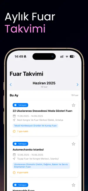 Turkiye Fuar Takvimi screenshot 3