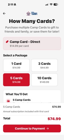Camp Card Screenshot 4 of 5