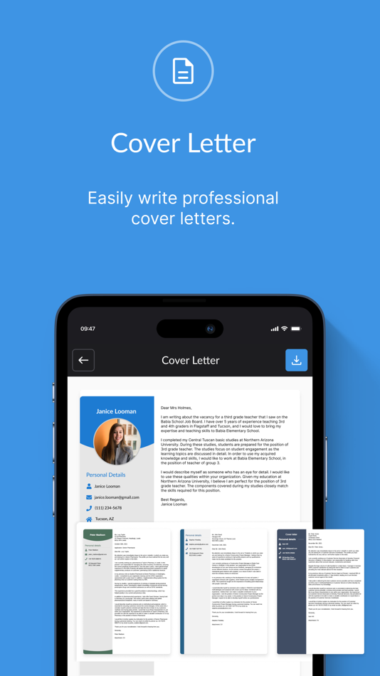 #3. CVwizard: Online CV maker (iOS) 由: Resumedia