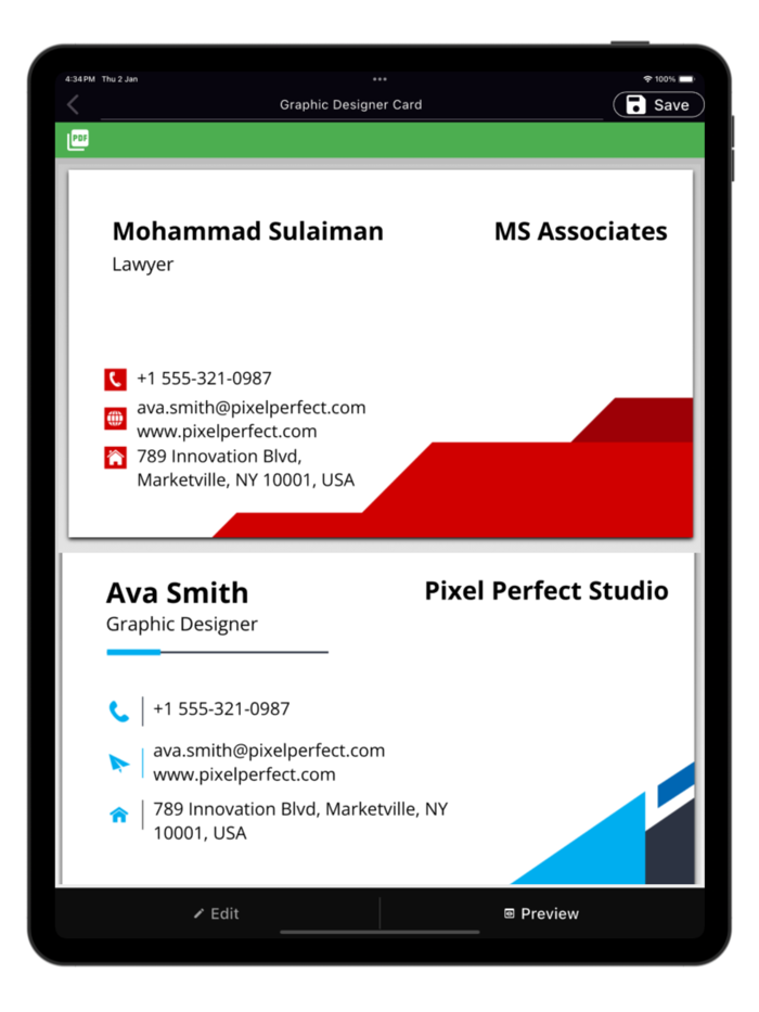 Business, Visiting Card Maker