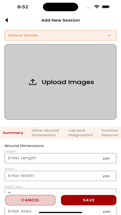 Quorit Wound Companion-Patient Screenshot