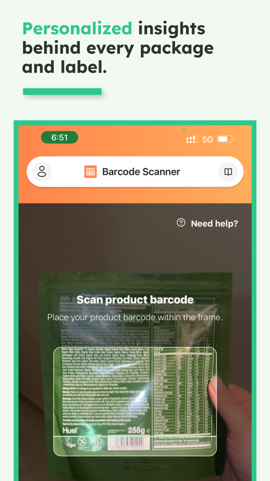 #2. Scan Food and Products: Skanna (iOS) De: Intelliquence Ltd