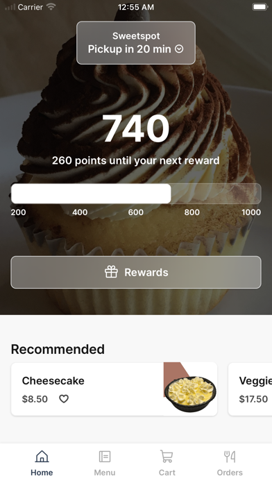 Sweetspot To Go iPhone screenshot 1 - Food & Drink app