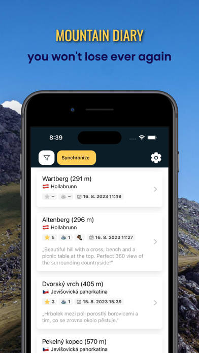 Hory.app: Mountain Explorer Screenshot