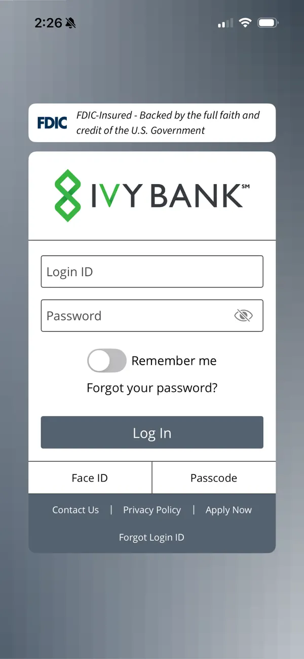 Screenshot #1 pour Ivy Bank