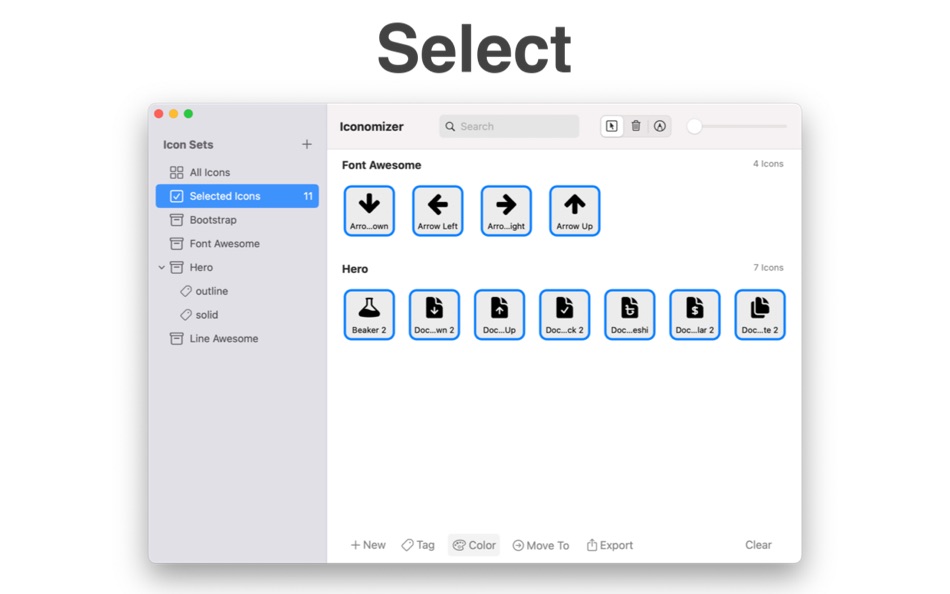 #6. Iconomizer (macOS) di: Cocoawerks