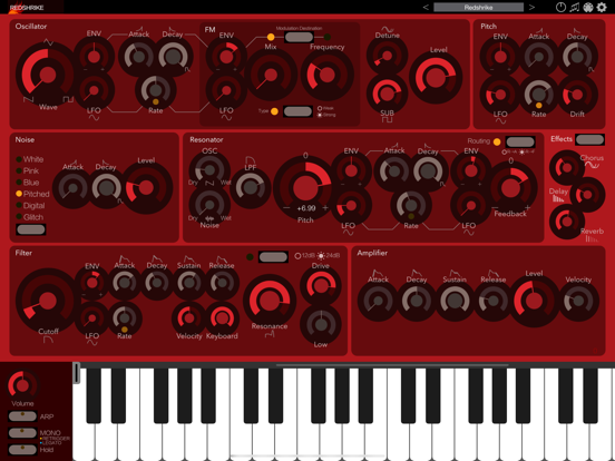 Screenshot #4 pour Redshrike - AUv3 Plug-in Synth