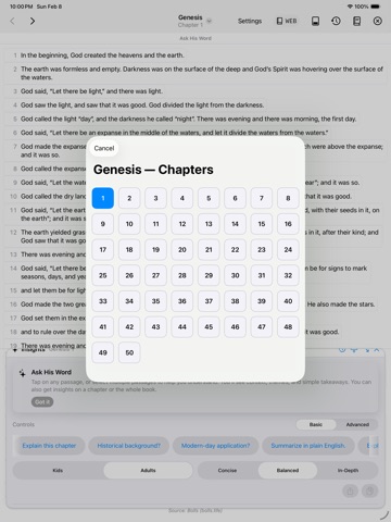 Ask The Word iPad screenshot